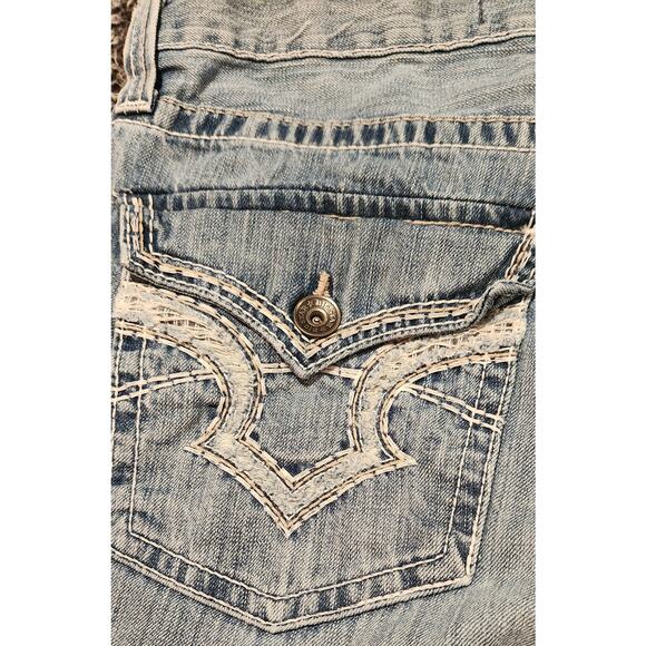 Big Star Jeans Men's 34S Blue Pioneer Riding Bootcut Western Denim Jeans - Picture 4 of 9